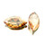 Crystal Navette Stone 32x17mm Crystal Golden Lt