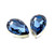 Crystal fancy stone pear-shape 30x20mm Denim Blue