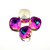 Crystal fancy stone cushion 12mm Heliotrope