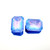 Crystal rectangular fancy stone 18x13mm Sapphire Aurora