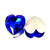 Crystal fancy stone 28mm Heart Sapphire