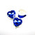 Crystal fancy stone 18mm Heart Sapphire