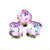 Crystal glass rhinestone square octagon 14mm Lotus Vitrail Lt