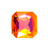 Crystal fancy stone square octagon 23mm Astral PInk