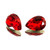 Crystal fancy stone pear-shaped 25x18mm Lt Siam