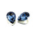 Crystal fancy stone pear 14x10mm Denim Blue