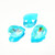 Crystal fancy stone pear 14x10mm Ultra AB Aqua