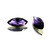 Crystal Navette Stone 18x9mm Purple Velvet