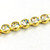 ss12 cupchain Crystal in gold plated setting