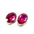 Crystal fancy stone 25x18mm Fuchsia