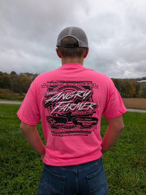 Angry Farmer Pink Cotton T