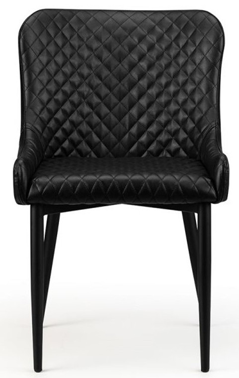 Julian Bowen Black Faux Leather Dining Chair