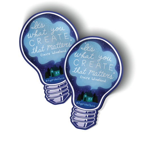 It's What You Create - Lightbulb (2" x 1.3" Mini Sticker -- Pack of Two!) It's What You Create - Lightbulb (2" x 1.3" Mini Sticker -- Pack of Two!)