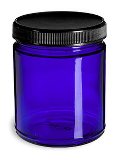 9oz Cobalt Glass Jar