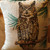Balsam Fir Pillow Horned Owl 6"x6"