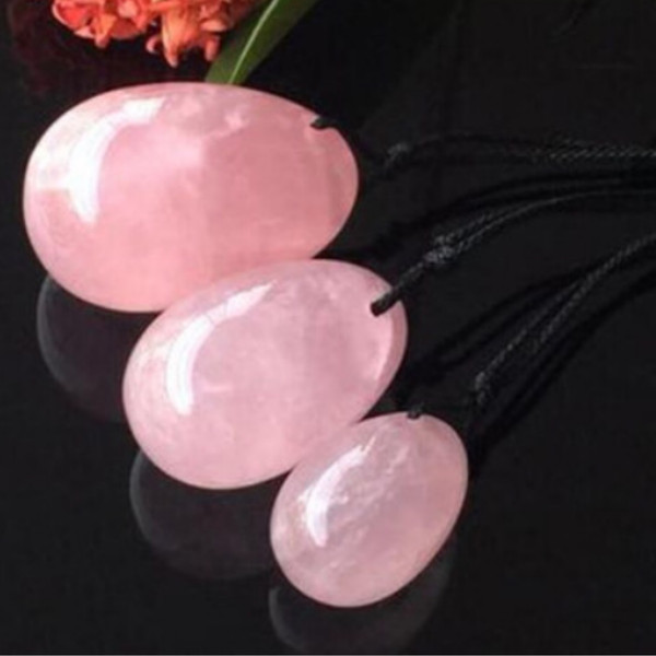 Rose Quartz Yoni Eggs 3 Pk