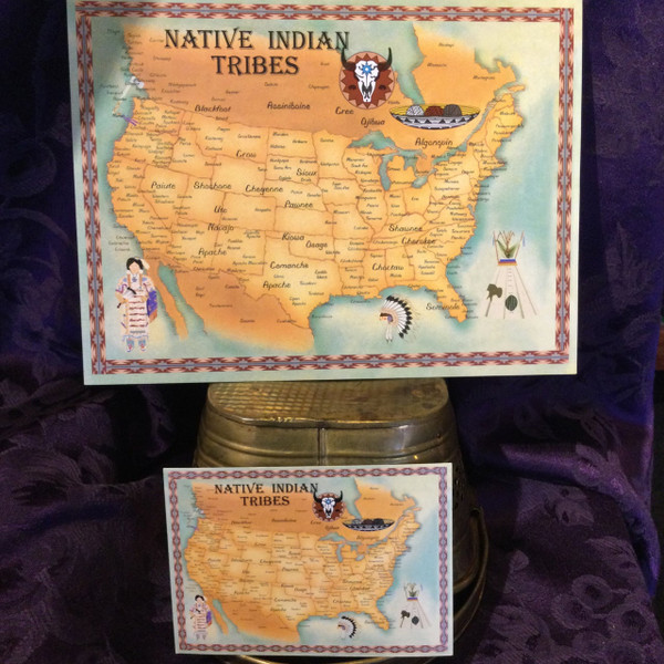 Native Indian Tribes Map