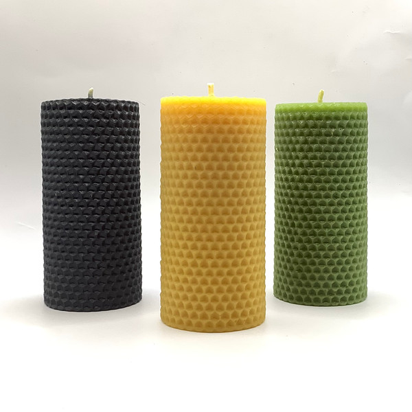 Honeycomb Beeswax Pillar