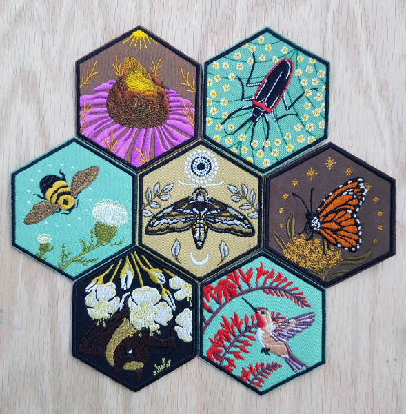 Endangered Pollinator Iron-On Patches