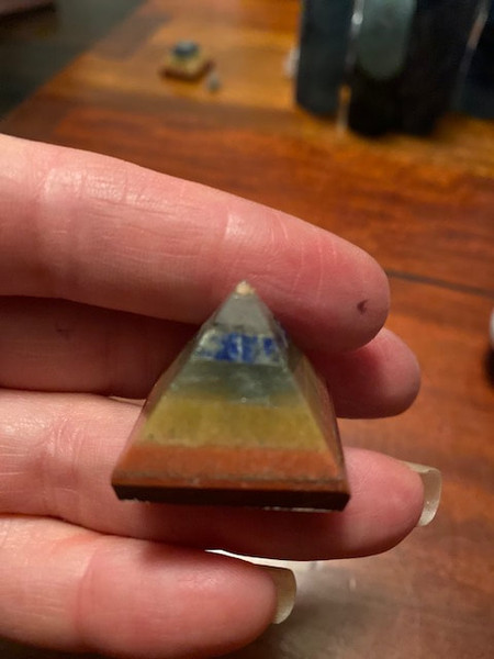 Rainbow Chakra Mini Pyramid