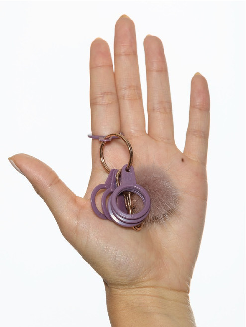 Pom Pom Ring Size Keychain