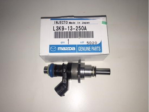 New OEM Mazda fuel injector for the Mazdaspeed 3, Mazdaspeed 6, and CX-7 2.3L Turbo.