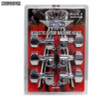 Crossfire Acoustic Guitar Machine Head Set - Chrome