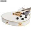 White | J&D Luthiers LP Custom Style Electric Guitar White | J&D Luthiers LP Custom Style Electric Guitar