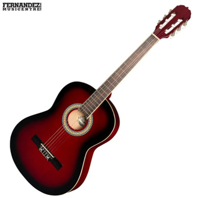 Wine Red | Martinez 'Slim Jim' MC-SJ Classical Guitar