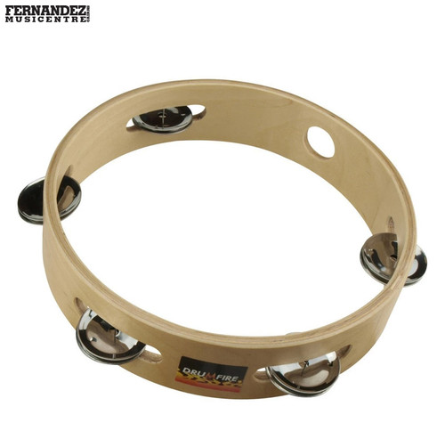 Drumfire T85 8" Wooden Tambourine Drumfire T85 8" Wooden Tambourine