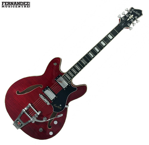 Wild Cherry Transparent | Hagstrom 'Tremar Viking Deluxe' Semi-Hollow Electric Guitar Wild Cherry Transparent | Hagstrom 'Tremar Viking Deluxe' Semi-Hollow Electric Guitar