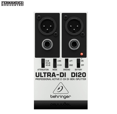 Behringer DI20 Professional Active 2 Channel DI-Box / Splitter Behringer DI20 Professional Active 2 Channel DI-Box / Splitter