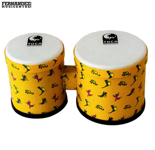 Toca 5 & 6" Freestyle Series Synthetic Bongos in Lizard Pattern Toca 5 & 6" Freestyle Series Synthetic Bongos in Lizard Pattern