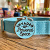 Invader Personal Space - Enamel Dog Tag