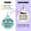 Invader Personal Space - Enamel Dog Tag