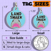 Land Shark - Enamel Dog Tag