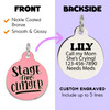 Stage 5 Clinger - Enamel Dog Tag *Pink