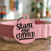 Stage 5 Clinger - Enamel Dog Tag *Pink