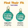 Can't Hear a F*cking Thing - Gold Enamel Dog Tag