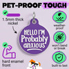 Hello I'm Anxious - Enamel Dog Tag *Purple