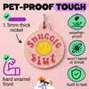 Snuggle Slut - Enamel Dog Tag *Pink