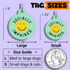 Socially Impaired - Enamel Dog Tag *Green
