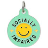 Socially Impaired - Enamel Dog Tag *Green