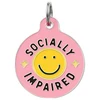 Socially Impaired - Enamel Dog Tag