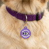 Silently Judging - Enamel Dog Tag *Purple