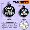 I Bark at Cunts - Enamel Dog Tag *Black