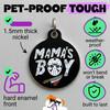 Jason Mama's Boy - Enamel Pet Tag *Black