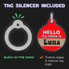 Hello My Name Is Red - Enamel Pet Tag