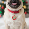 Too Cute for the Naughty List - Enamel Dog Tag