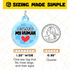 I Rescued My Human - Comfort Dog Tag